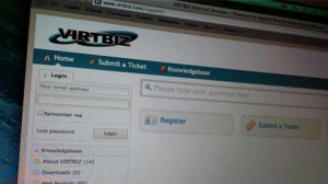 VIRTBIZ Support ticket system